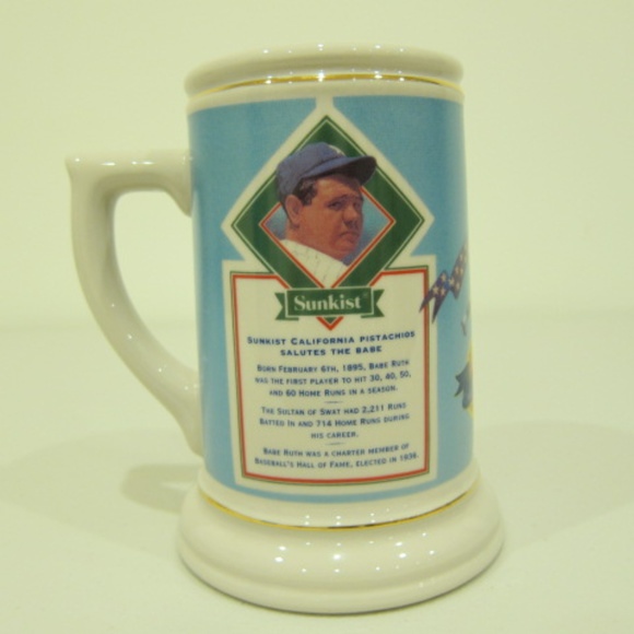 Beer Stein Babe Ruth Vintage 1995 Special Limited Edition Sunkist Auckland - Picture 2 of 8